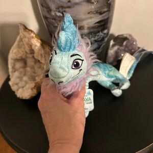 Disney Rava Blue and Purple Dragon Plush